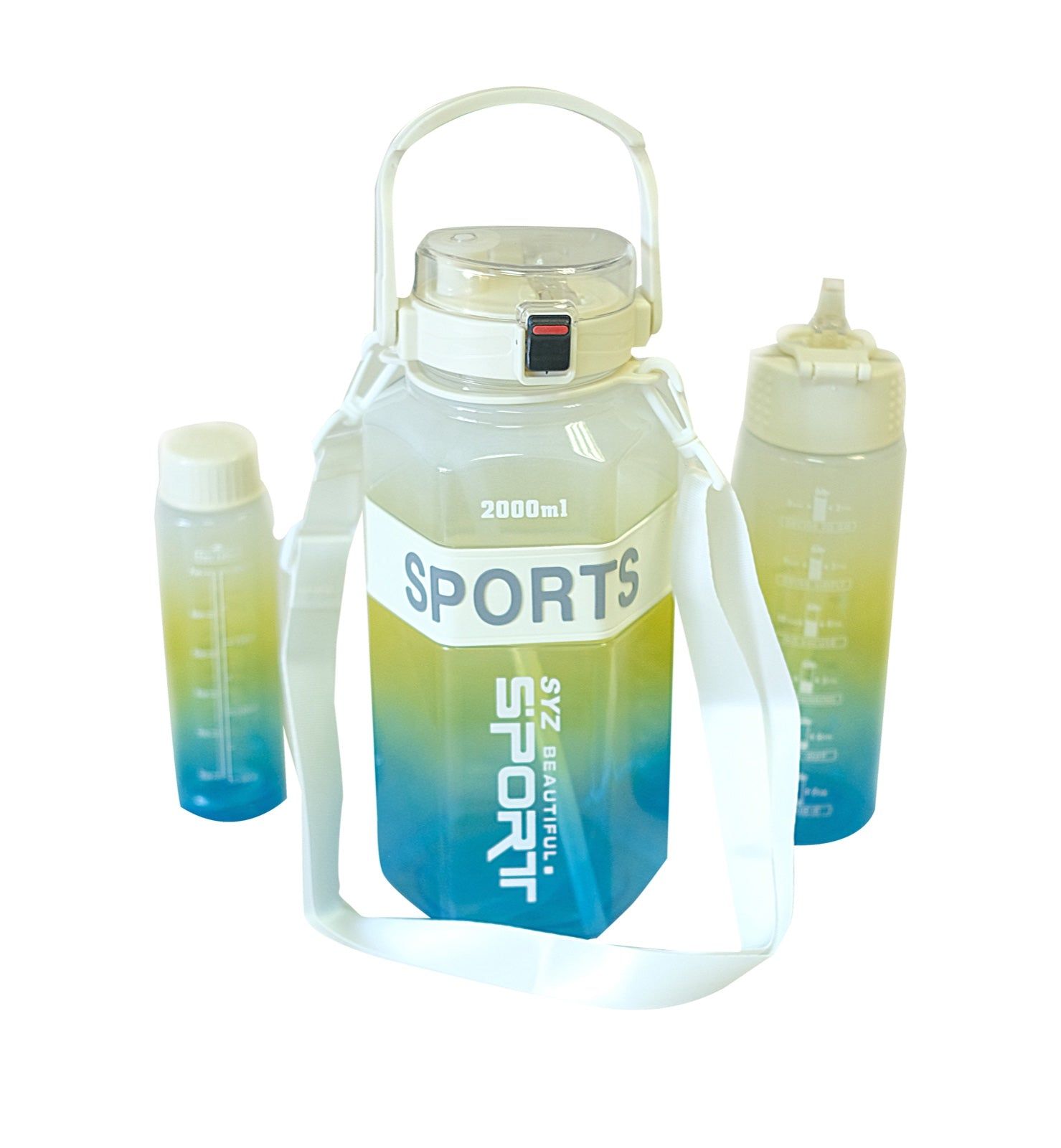 BoldBurst Water bottle 3pcs - White