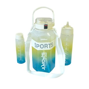 BoldBurst Water bottle 3pcs - White