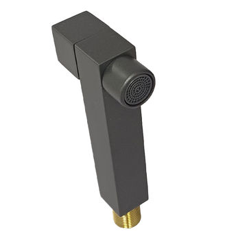 Riova Square Spout With Valve Brass- Gun Grey