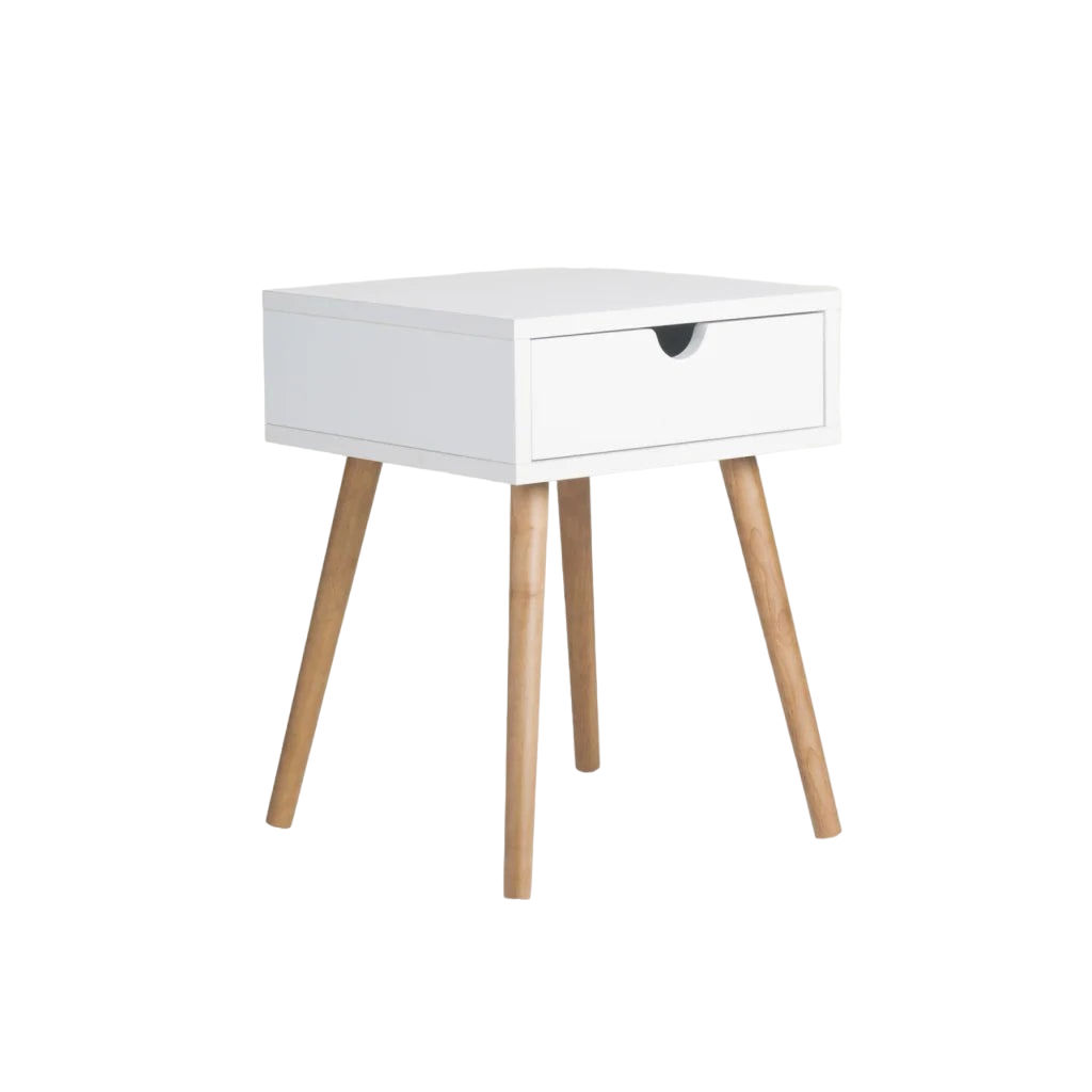 Vividitto - Marion 1 Drawer Pedestal - Oak/White