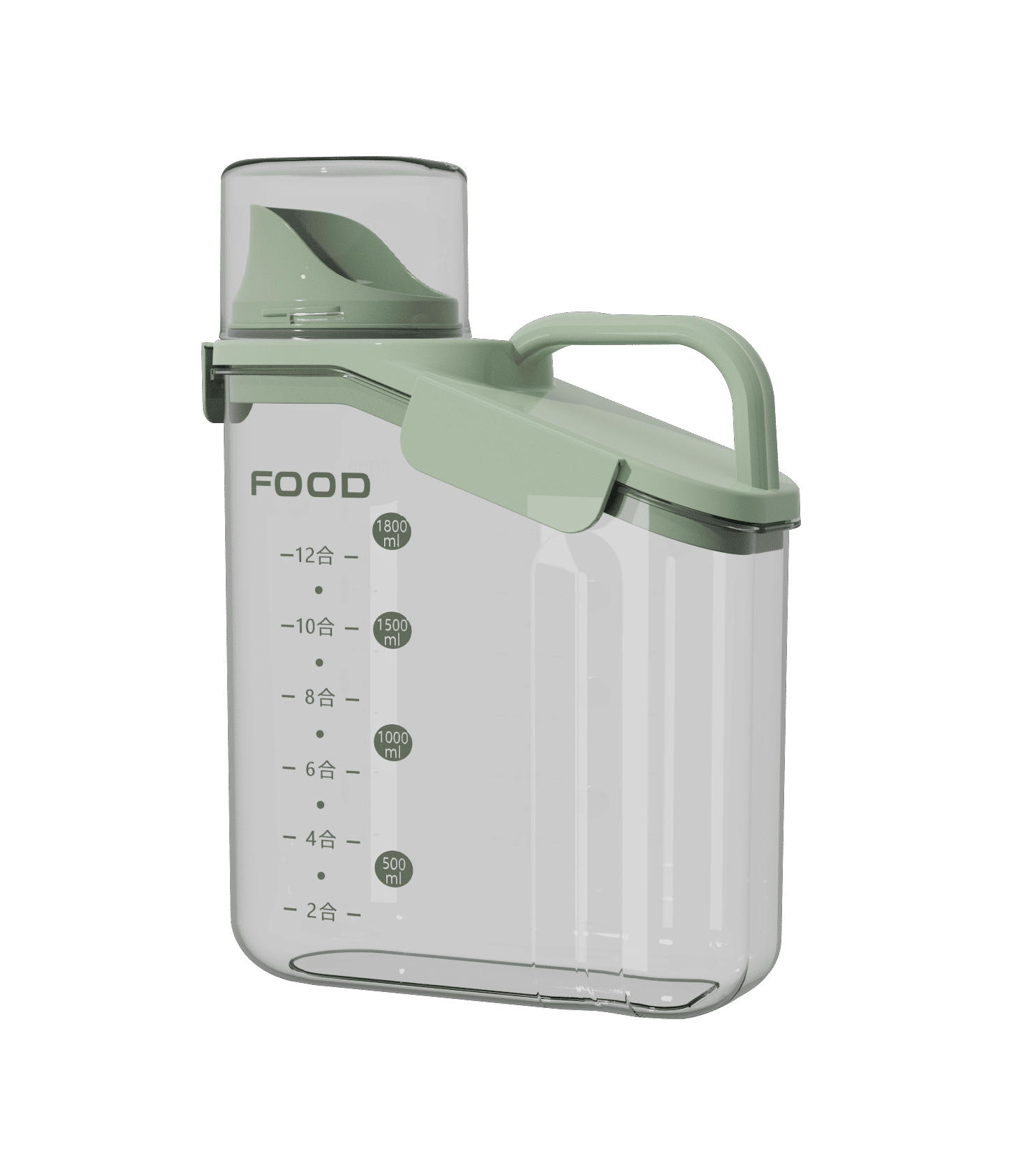 All Purpose 1.8L Food and Dry Goods Storage Container with Measuring Cup