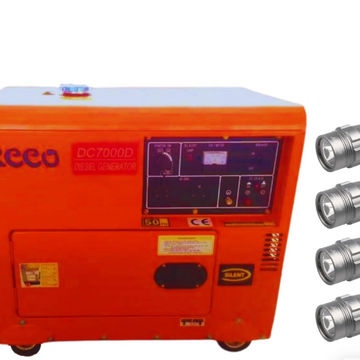 Ecco Dc7000D 6.9Kva Diesel Generator and 4x Flashlights