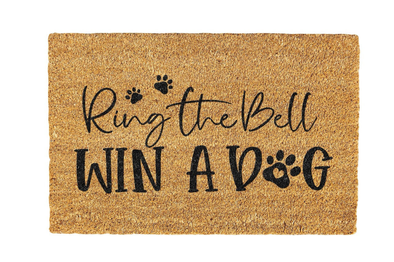 Ring the bell Coir Doormat Design 700 x 400 mm