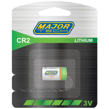 CR2 Lithium Battery (CR2-BP1R) - Major Tech