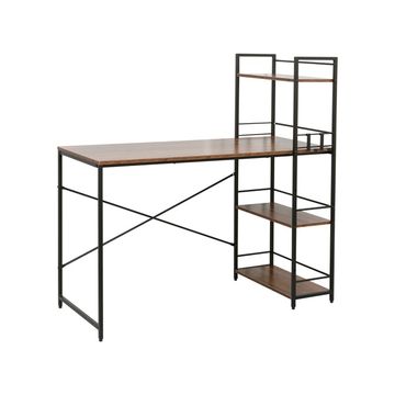 Everfurn Regal Desk Dark Oak