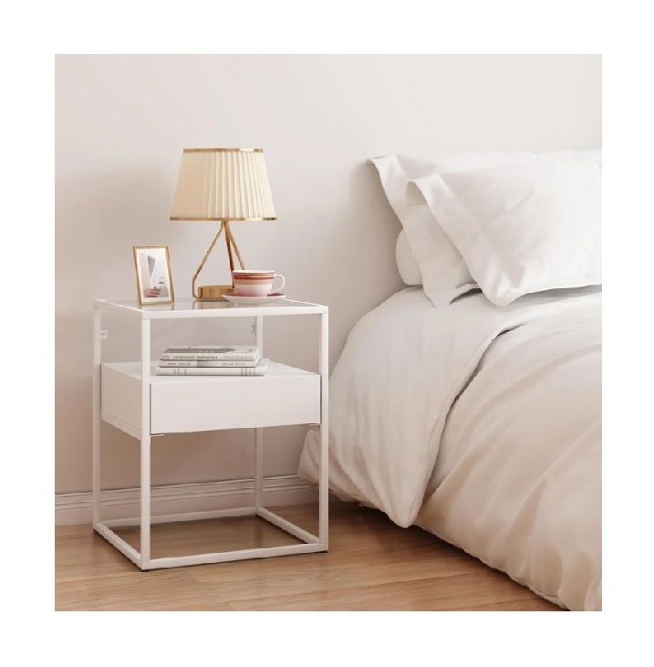 WOODLY Athens Side Table - White