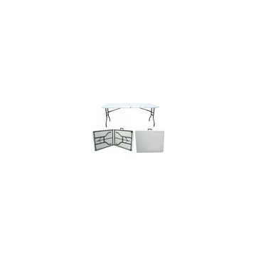 SB Portable Folding Table White 1.8M - Durable Design for Indoor and Outdoor Activities Plastic Folding Table (Finish Colour - Grey, Pre-assembled)