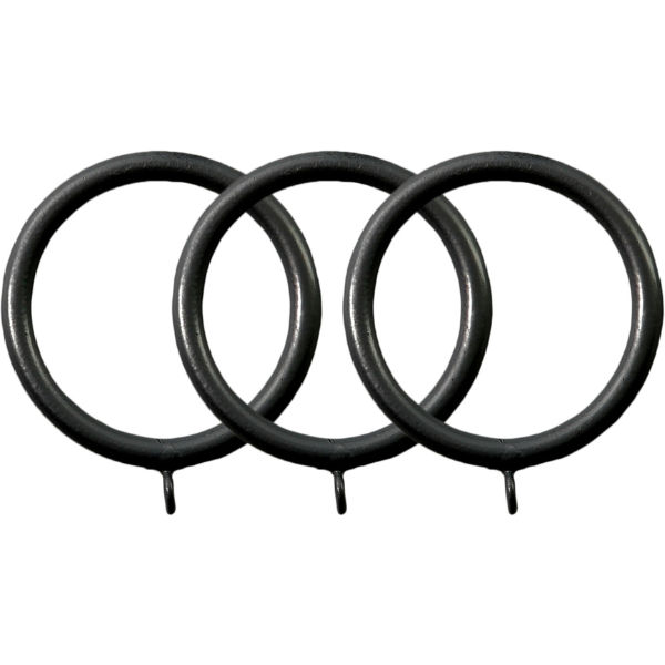 50MM RINGS - METAL MATT BLACK (10-PACK)