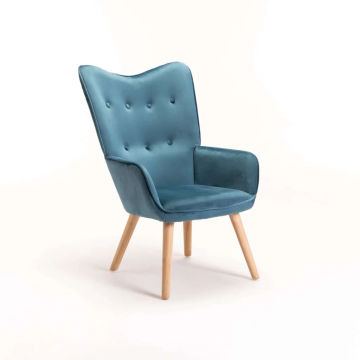 BROOK Velvet Dining Chair — Elegant Upholstered Seating with Metal Legs