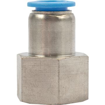 Pu Hose Fitting Straight Stud 10mm-1/2 F - 8 Pack