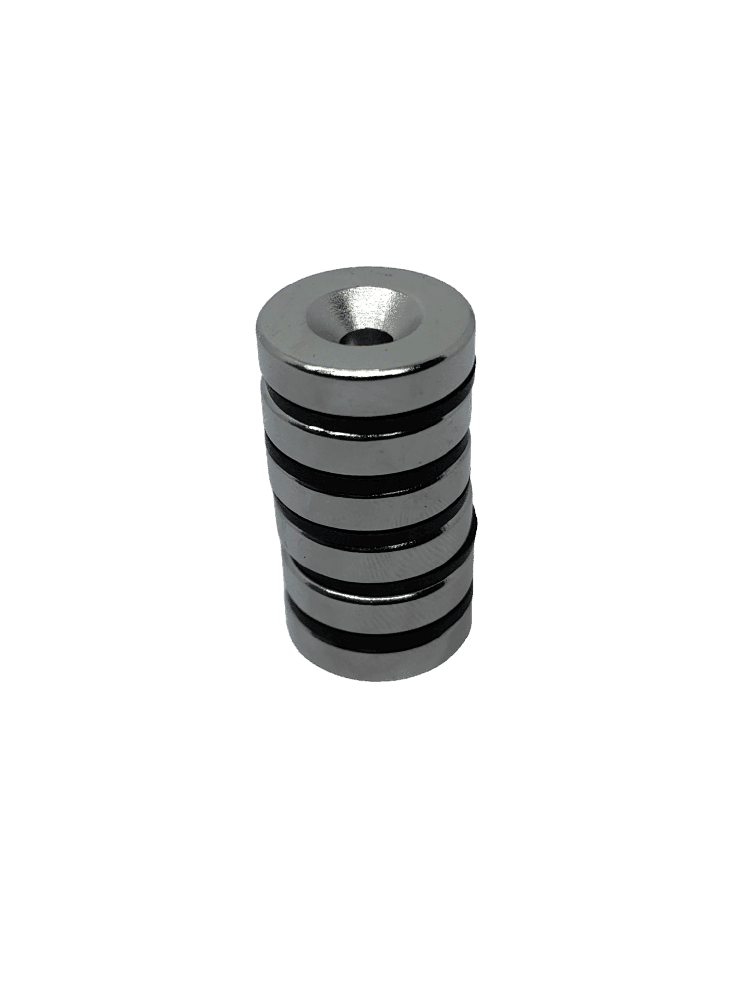 Rare Earth Ring D20x5 with C/S hole 5mm - 6 Pack