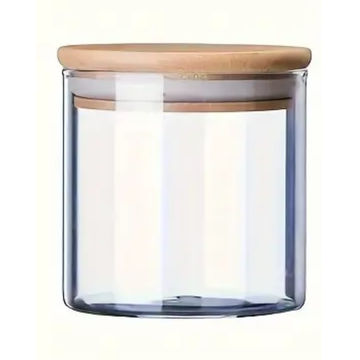 Crystal Nest Jar with Bamboo Lid 550ml - Fine Living