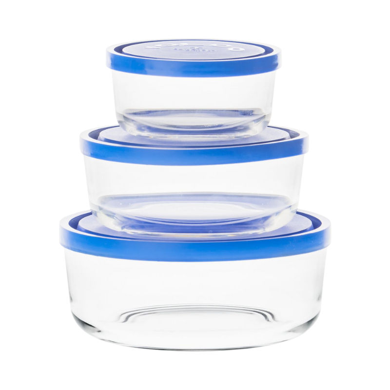 Borgonovo Igloo Round  Blue  3 Piece Set
