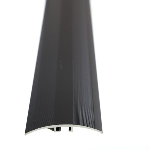 Aluminium Multi Cover Strip Black door Strip Undrilled- 2500 x 44 x 2mm