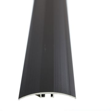 Aluminium Multi Cover Strip Black door Strip Undrilled- 2500 x 44 x 2mm
