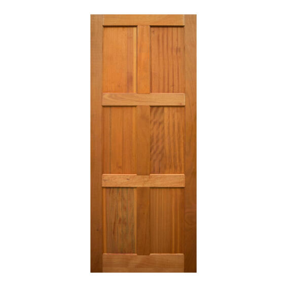 Entry Door Engineered Wood with Hardwood Veneer 6 Panel Kayo-w813xh2032mm