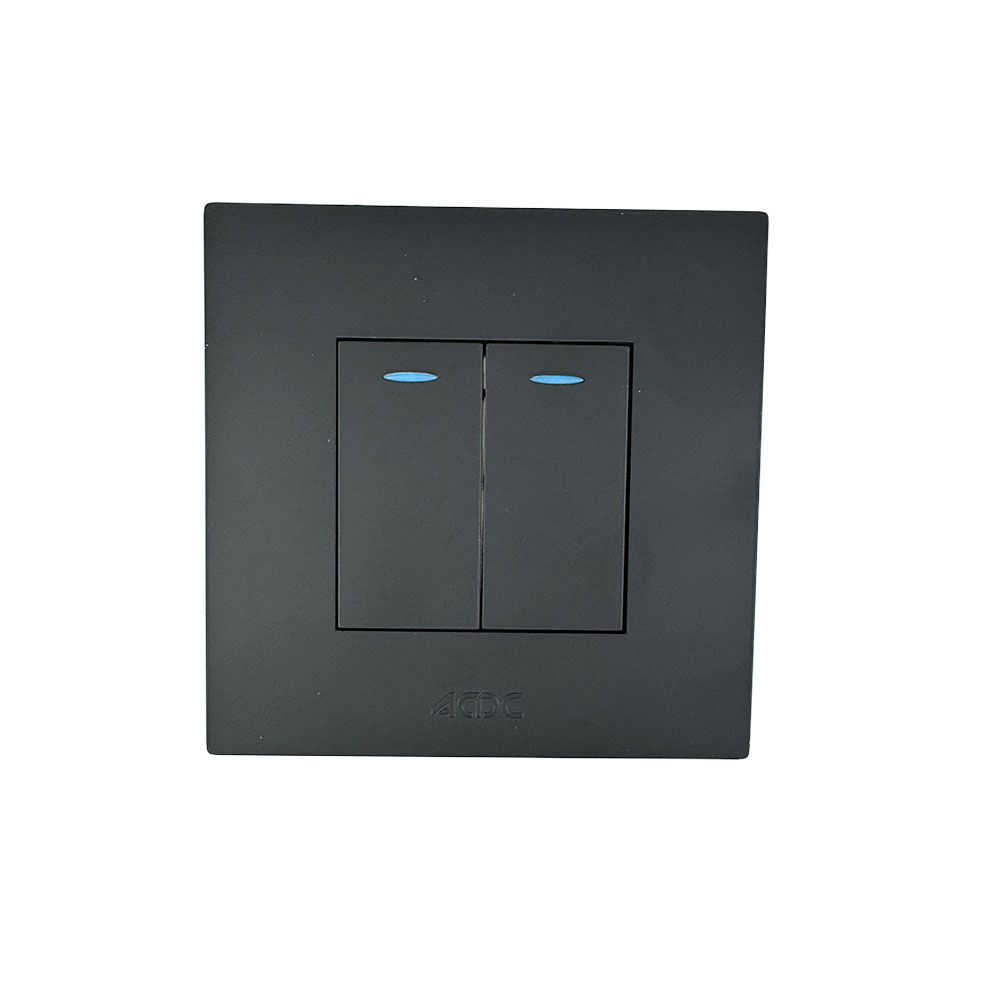 ACDC - Black Orion 3x3 2-Lever 1-Way Switch (Pre-Assembled)