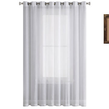 Matoc Designs Curtain - Mystic Voile - White - Eyelet - 500cm W x 233cm H