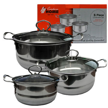 POT SET - 3 pots (6 pc) CONDERE CDH-006