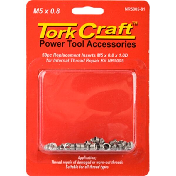 Thread Repair Kit M5 X 0.8 X 1.0D Repl. Inserts For Nr5005