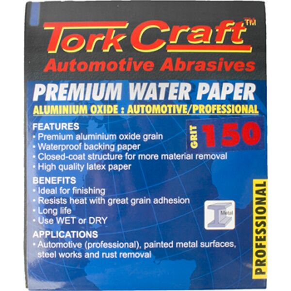 Premium Waterproof Paper  150 Grit 230  X 280 (50 Piece) Automotive