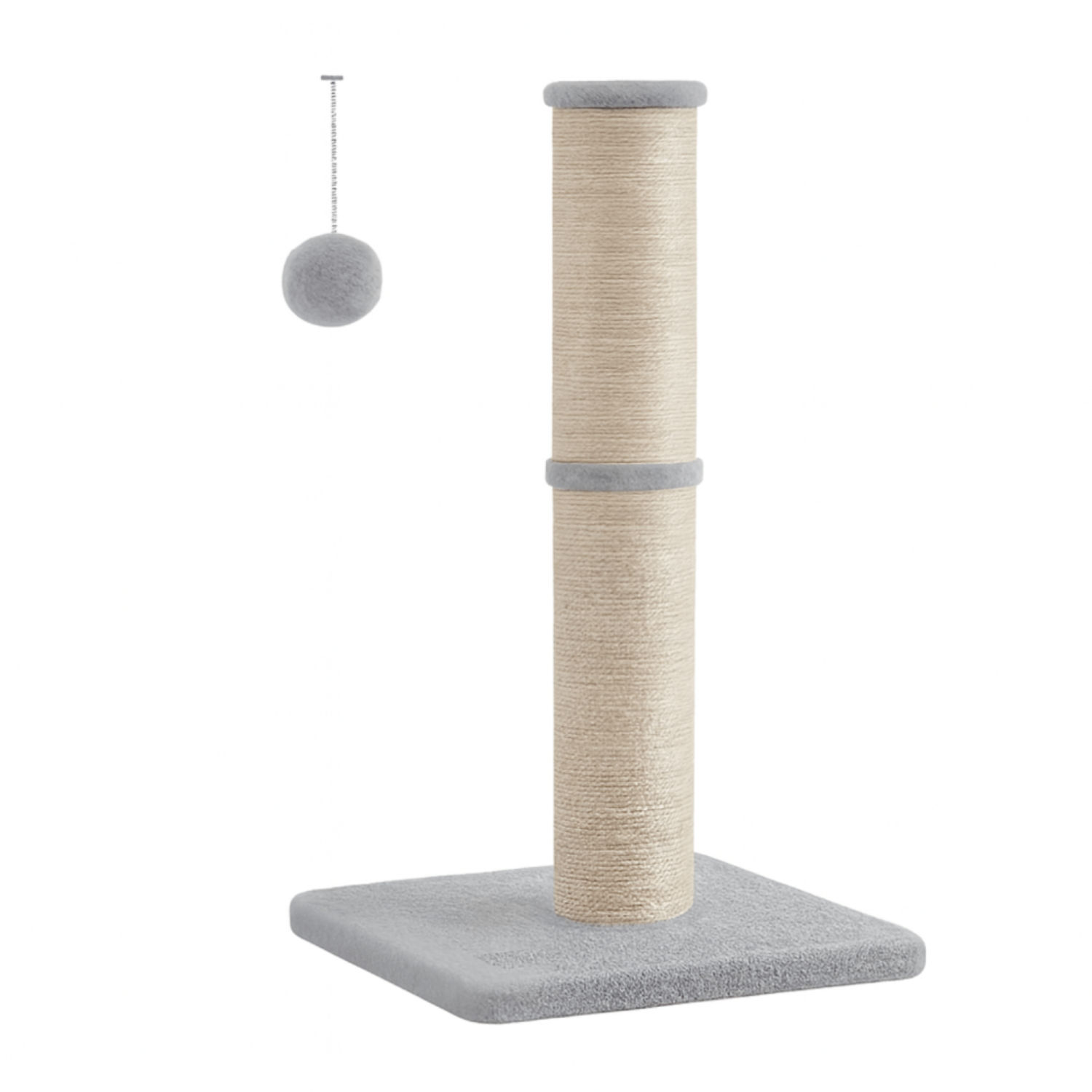 LASA Cat Scratching Post Tower with Sisal, Plush Ball & Bell