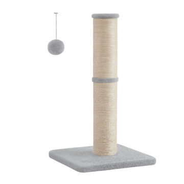 LASA Cat Scratching Post Tower with Sisal, Plush Ball & Bell