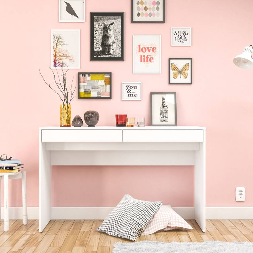 Click Furniture Iris White Desk