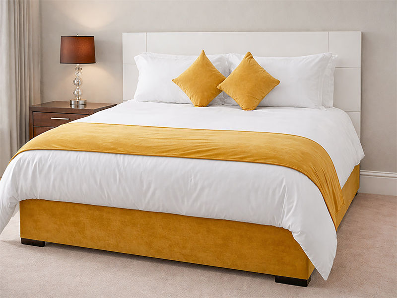Hotel Collection Luxury Soft Touch - Faux Suede - Bed Runner - Goldfinch - Super King XL - 30 Piece Pack