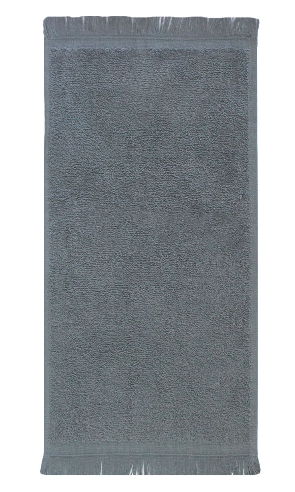 Plush Cotton380 GSM Terry Fringe Guest Towel - Castlerock (01 Pc Pack)