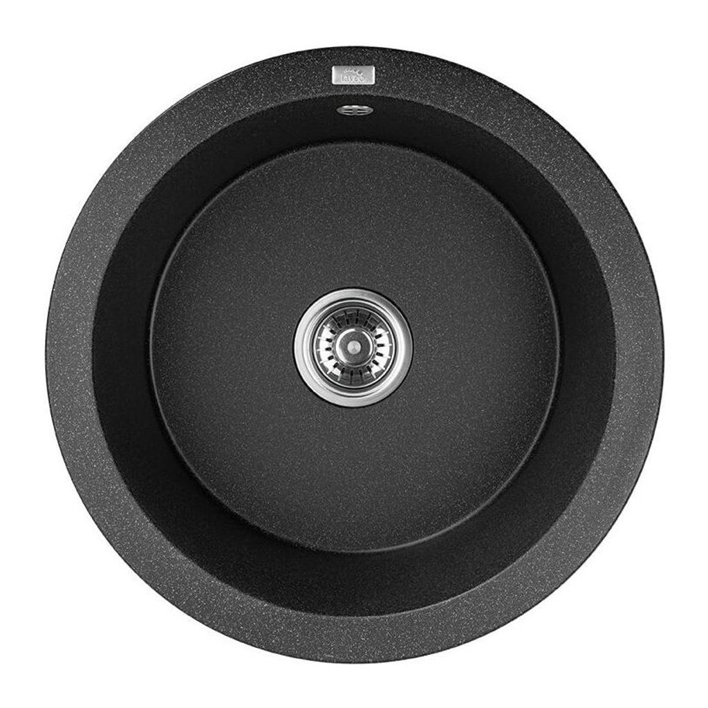 Laveo Dafne 510 Granite Composite Kitchen Sink 1 Bowl - Black