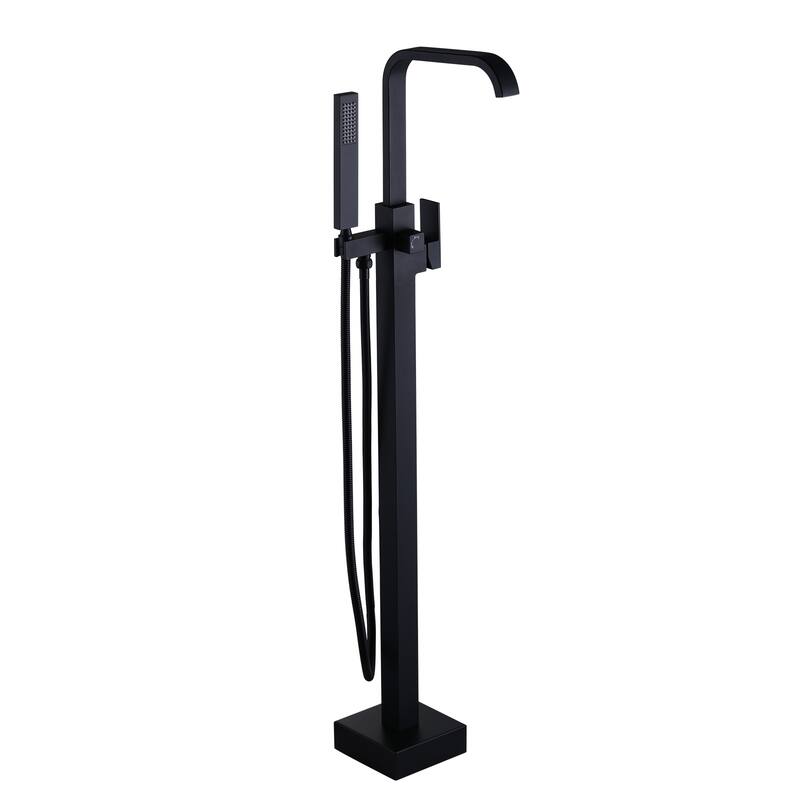 HOMZ BLACK LUXURY FREESTANDING BATHTUB FAUCET