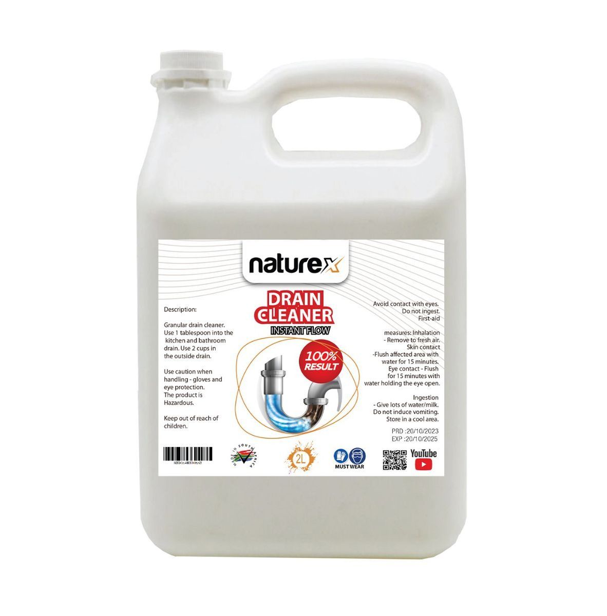 Naturex Drain Cleaner Powder 2L