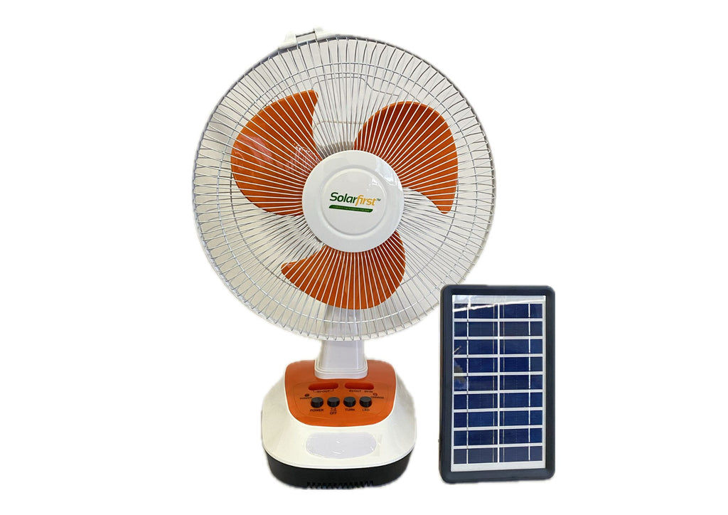Solarfirst 3W Solar Fan with Lighting and Phone Charging