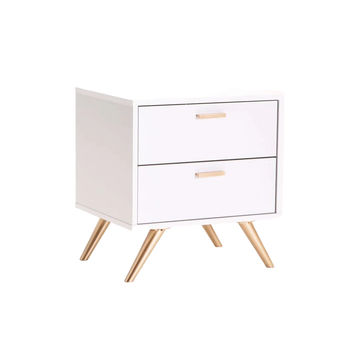 Vividitto - Succotash 2 Drawer Pedestal - White