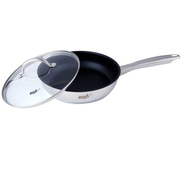 ECO CHEF TEFLON FRYING PAN WITH GLASS LID