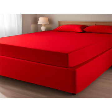 Simply Sleep - Micro Fibre 90 GSM - Base Wrap - True Red - King XL (6pc)
