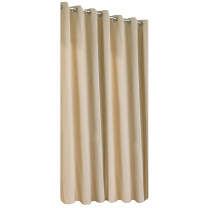 Matoc Readymade Curtain -Velvet -Dark Cream -Eyelet -Lined -230cm W x 233cm H