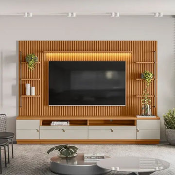 Ouro Preto Natural/Off White 2.6M TV Panel