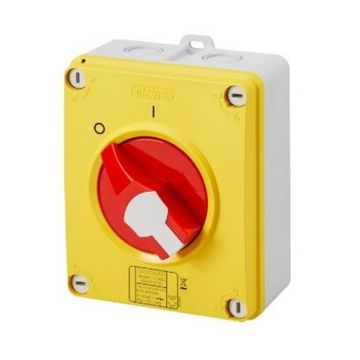 2P 16A Red/Yell Hand Incl. Isolator IP69