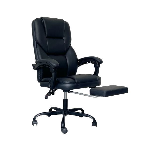 Vava High Back Satin Office Chair with Leg Rest