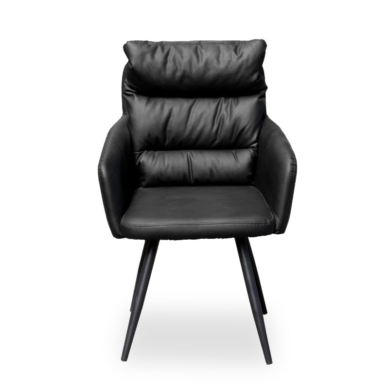 GOF Furniture – Elara Black Modern Armchair