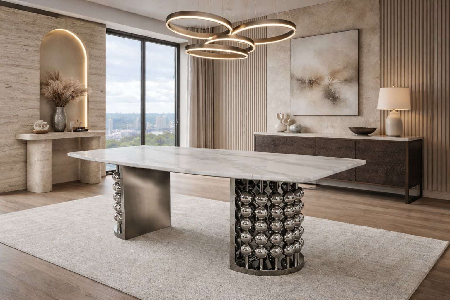 Plush “Oracle” Dining Table