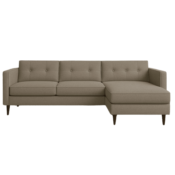 Innofurn-Modern Tuxedo L-Shape Couch