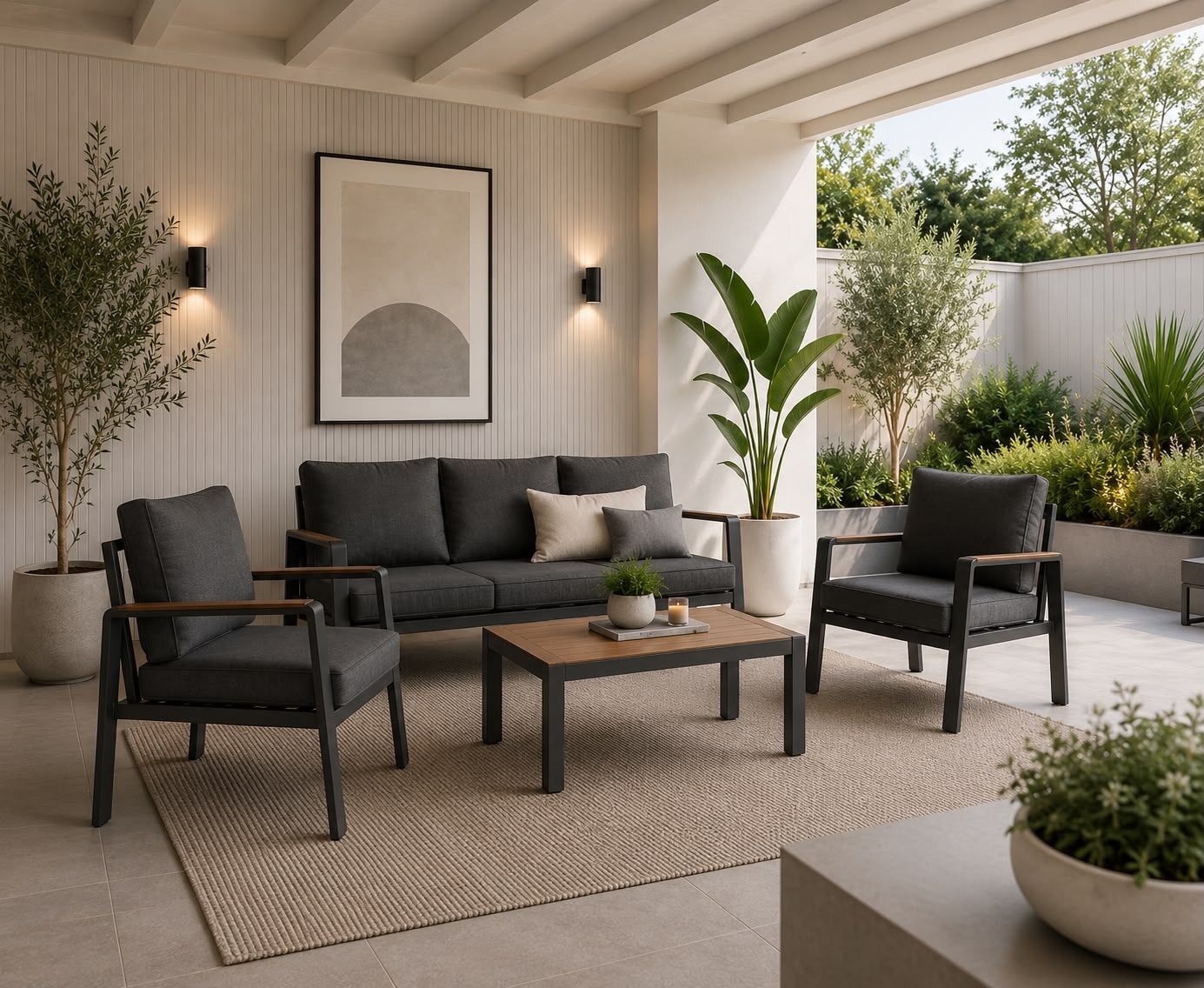 Plush Fresco 4pc Patio Suite