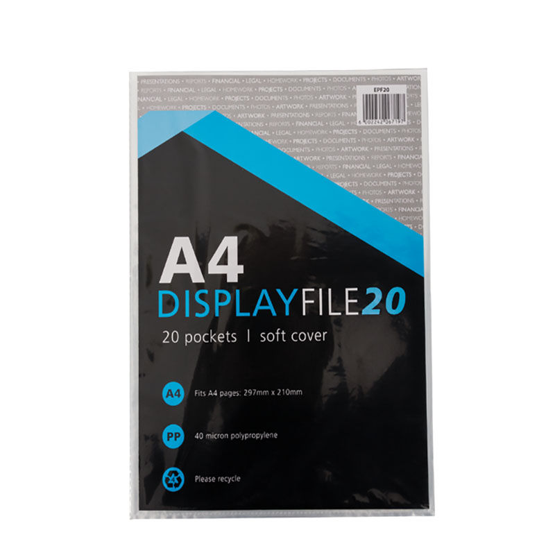 Uni File - Display Book - A4 - 297 mm x 210 mm - 20 Page - 8 Pack
