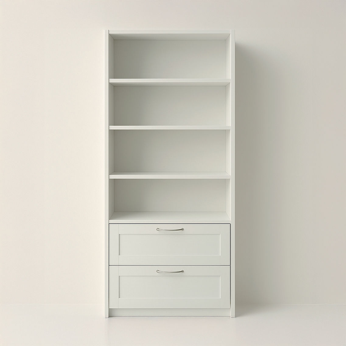 6-Tier Bookshelf with 2 Drawers - Storage Unit for Home & Office