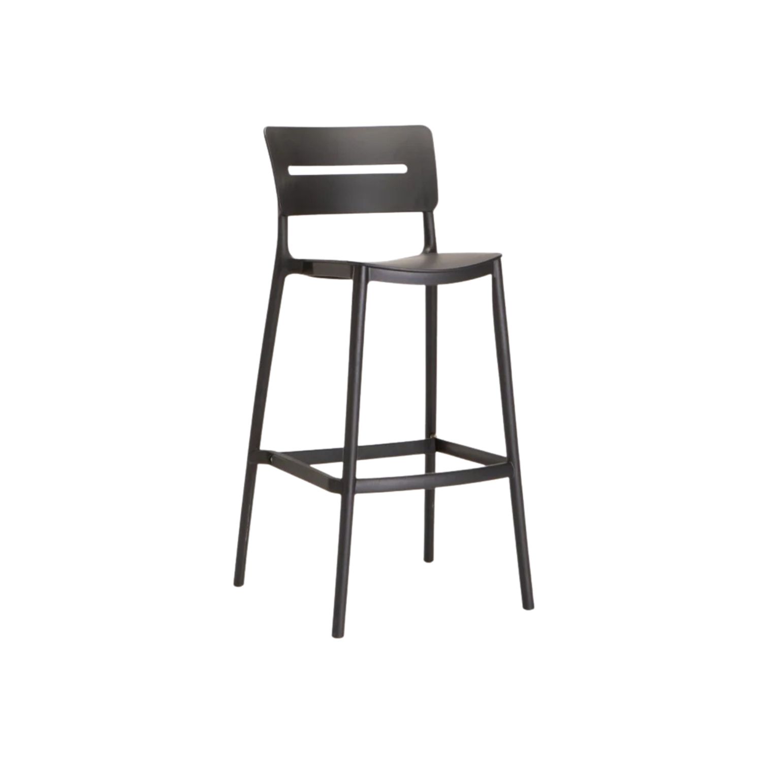 Black Modern Outdoor Barstool