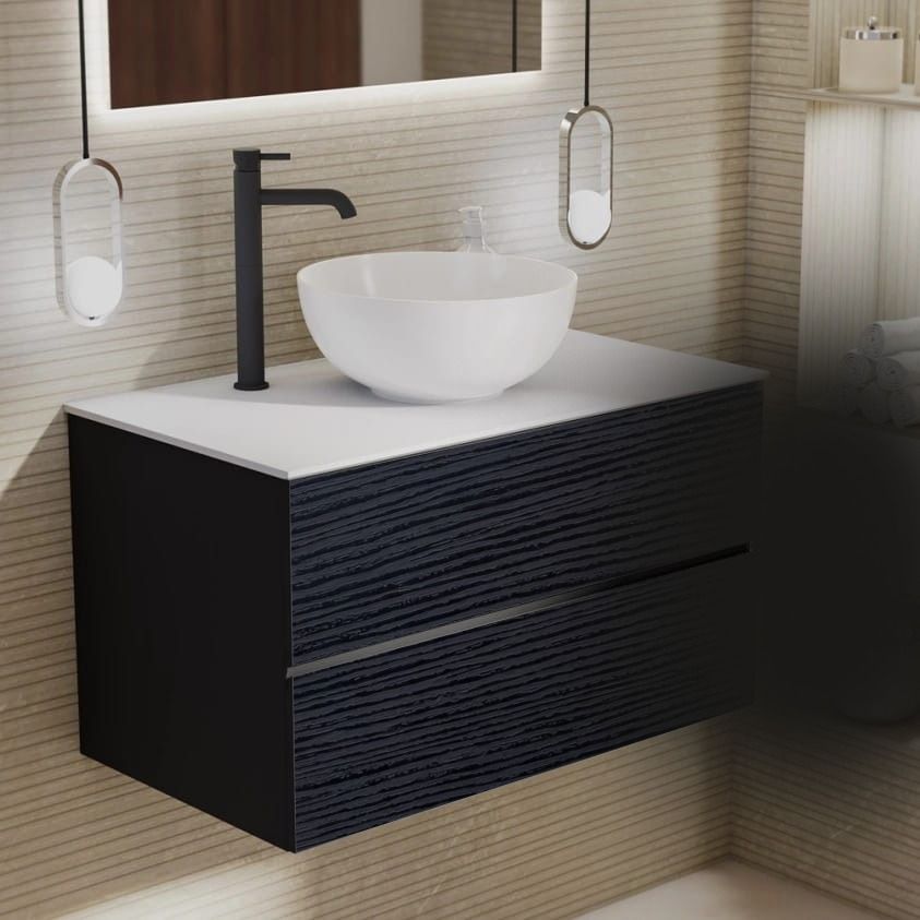 Ebony Wave Vanity