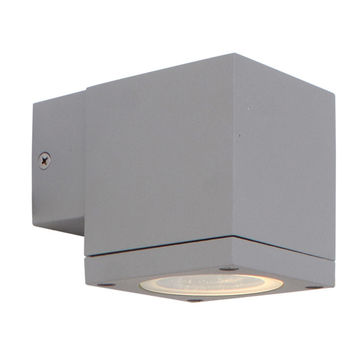Kube - Down Or Up Only - Wall Light - Silver